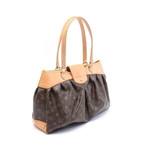 Louis Vuitton Monogram Leather Bag Brown Botie Canvas Shoulder